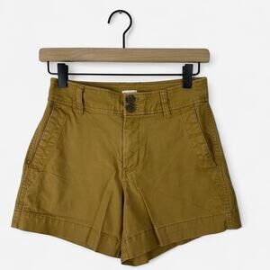 A new day mustard utility shorts high-rise